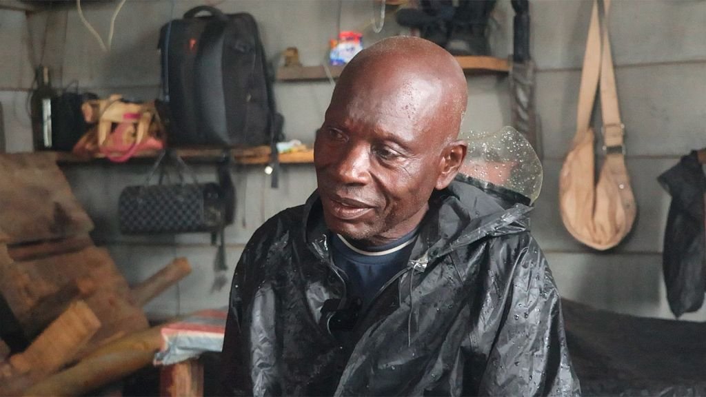 Joseph Ngoma Koukebene, chief of the Kibindouka village.