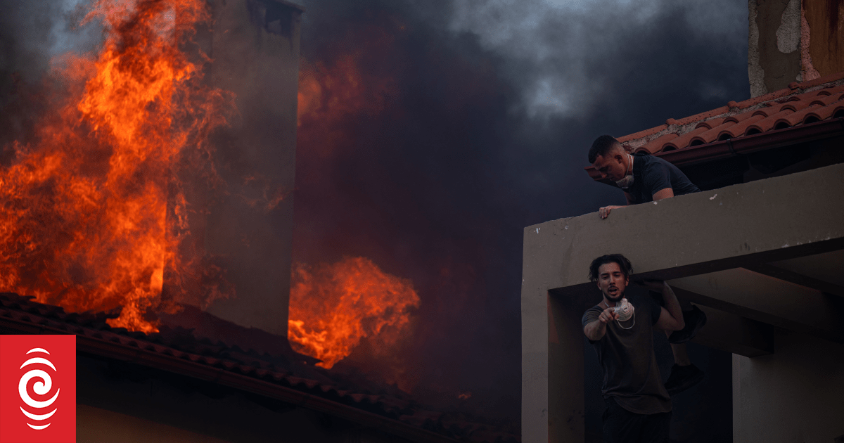 Greece battles wildfires across country, evacuates villages