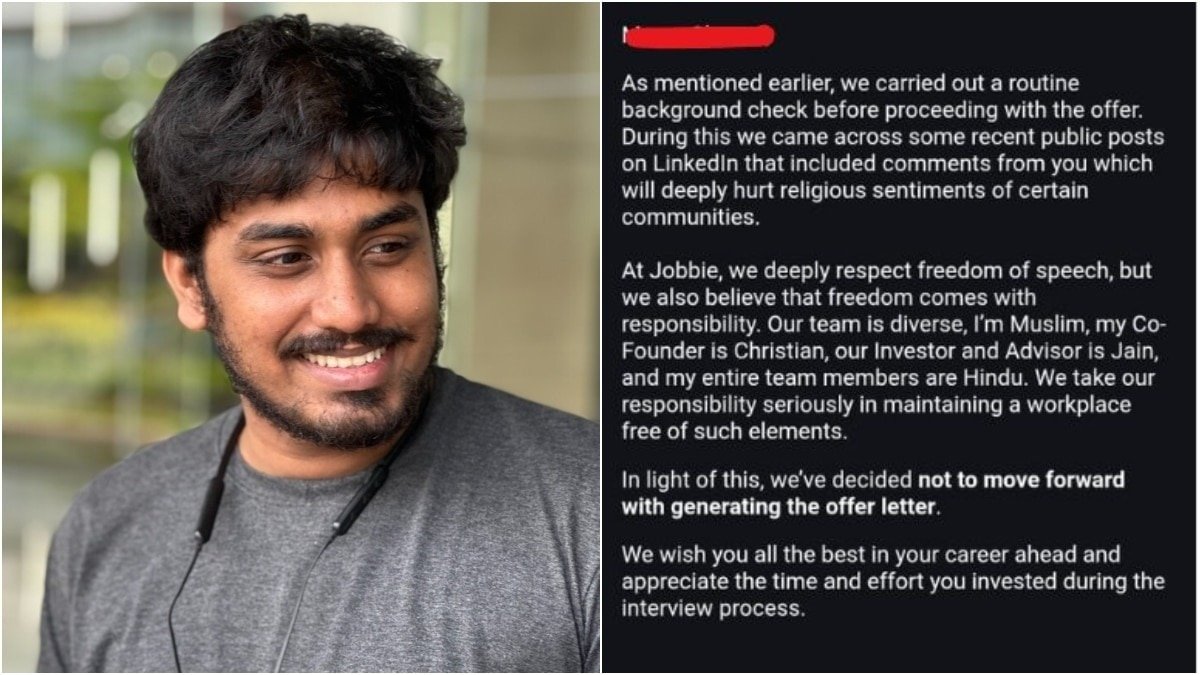 'Comments that were derogatory towards...': Startup cancels candidate's job offer after background verification, sparks debate
