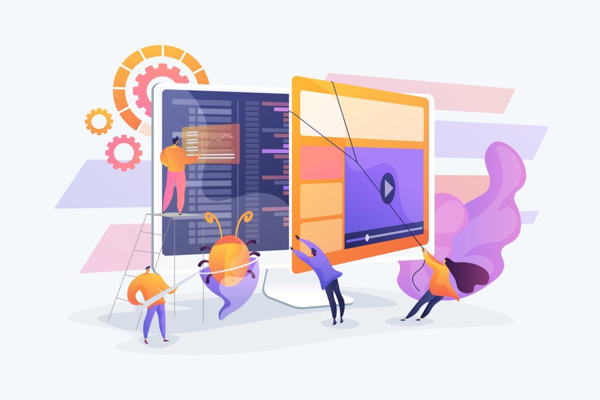 Debugging development process.