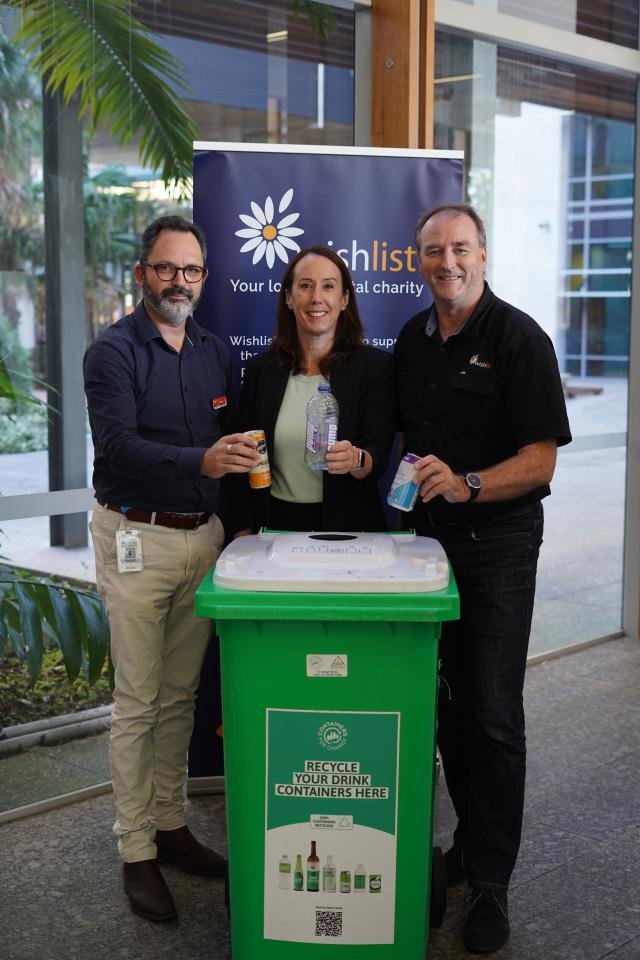 Wishlist raising funds through container collection