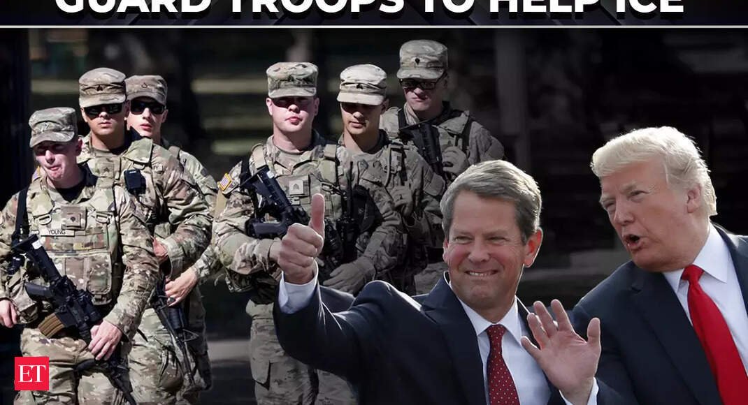 US Immigration Crackdown | Georgia to deploy National Guard troops to support federal ICE agents - The Economic Times Video