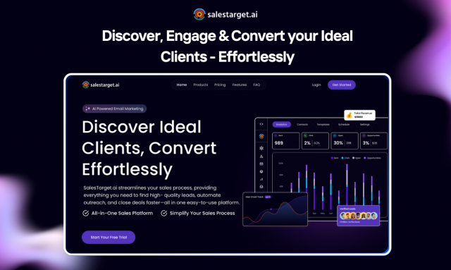 Introducing SalesTarget.ai: The AI-Powered CRM Redefining B2B Lead Gen – Cold Outreach
