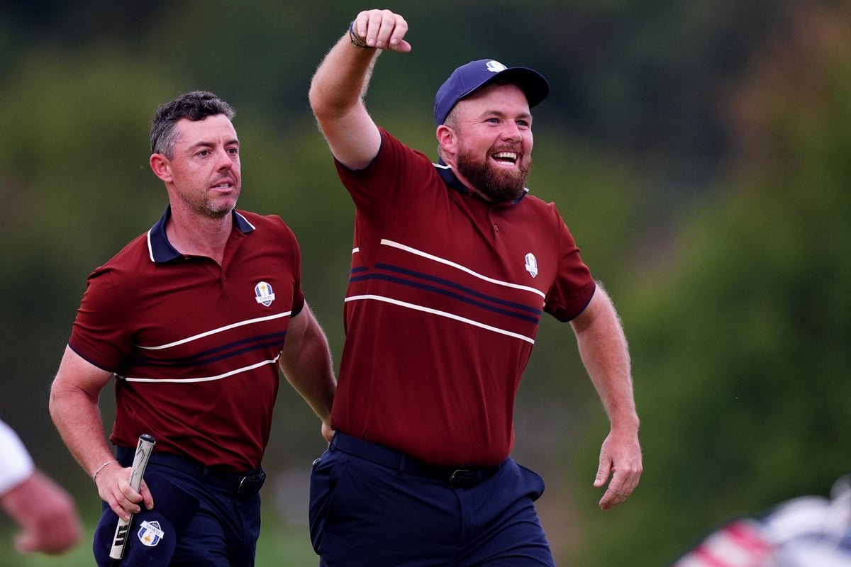 Ryder Cup 2025 live: McIlroy and Lowry help Europe to brink of glory amid hostile USA crowd