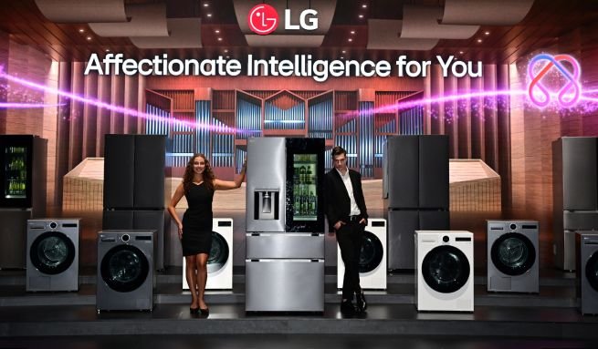 LG Electronics announced on the 4th that it will participate in IFA 2025, Europe’s largest home appliance exhibition, to be held in Berlin, Germany, starting on September 5 (local time). The photo shows the entrance to the exhibition hall featuring the ‘LG AI Orchestra of Appliances,’ a performance space symbolizing ‘LG AI Home.’ (Photo courtesy of LG Electronics)
