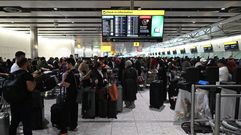 European airports race to fix check-in glitch after hacking disruption