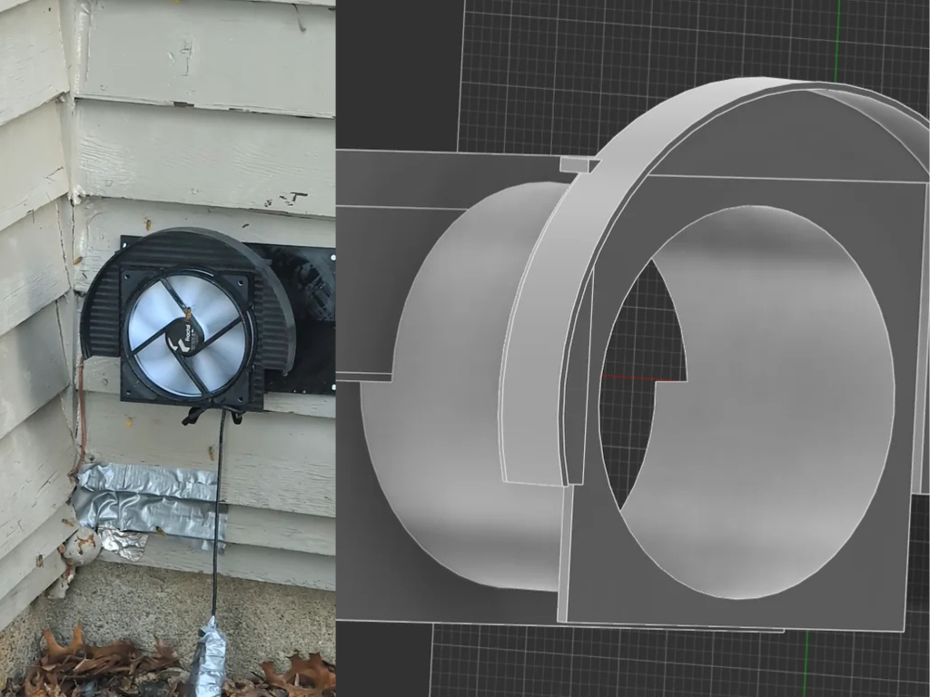 Using a 3D printer and a fractal PC fan, someone engineered their way out of a wasp nightmare