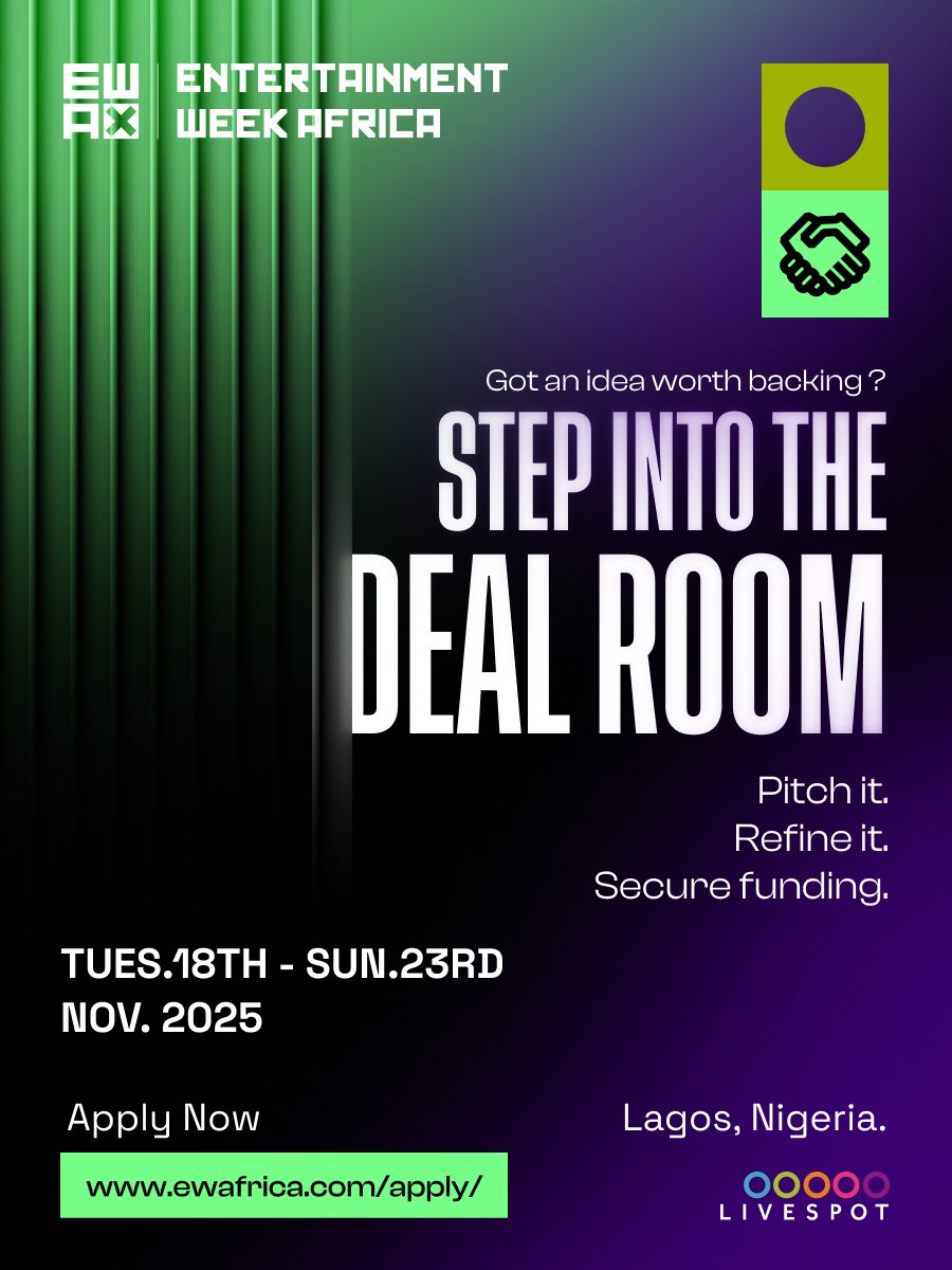 Entertainment Week Africa launches Deal Room for tech startups with ₦25M funding
