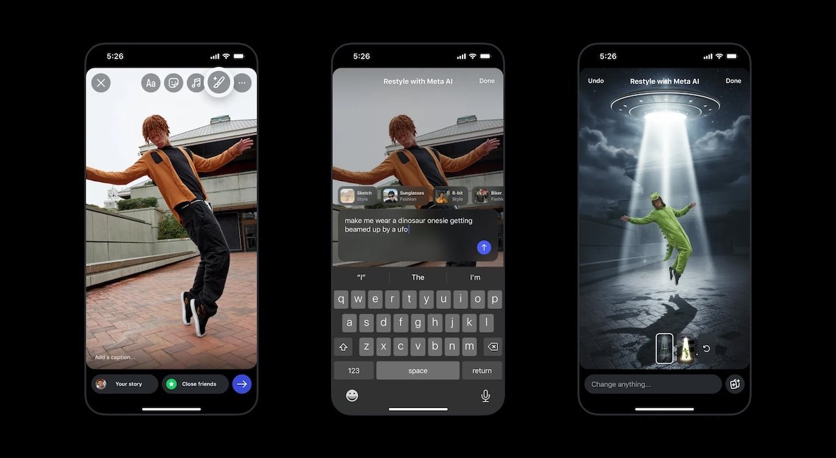 Instagram users can now use Meta AI editing tools directly in IG Stories