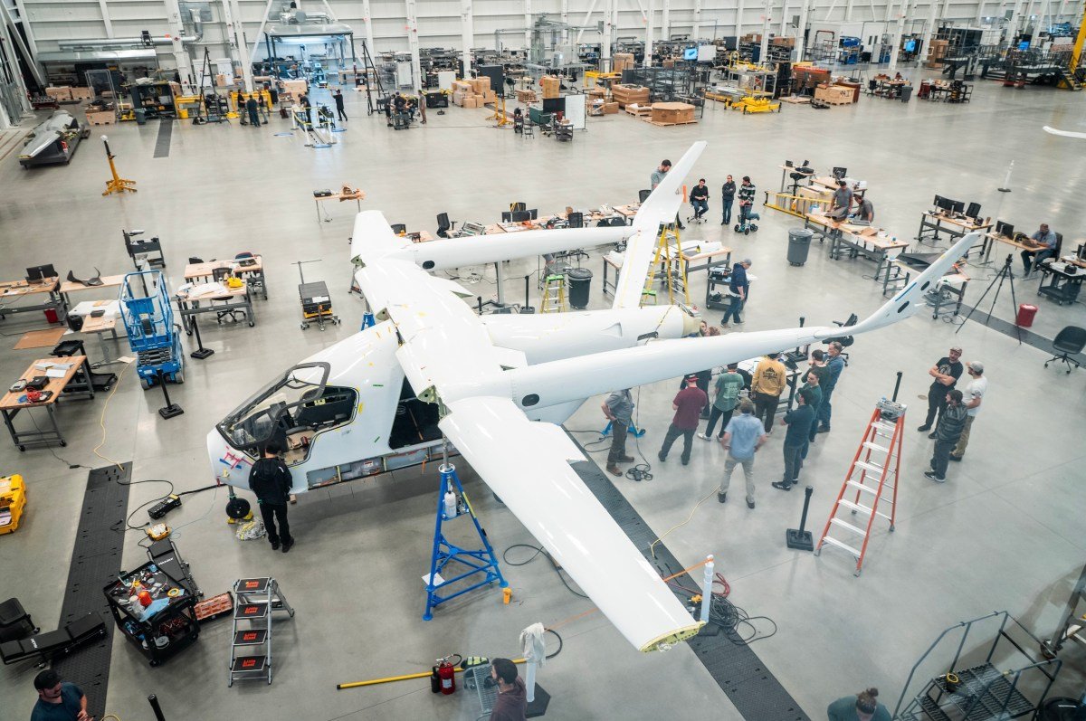 Beta Technologies plane under construction