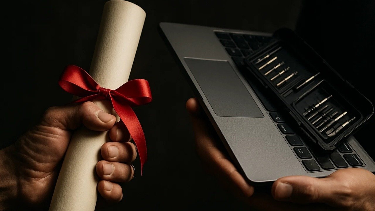Tech magnates say 'forget the degree'. But what comes after, and who gets hired?