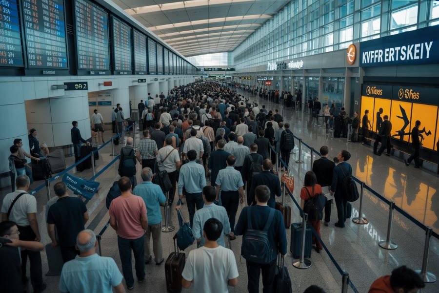 Travel disruption across europe due to flight cancellations