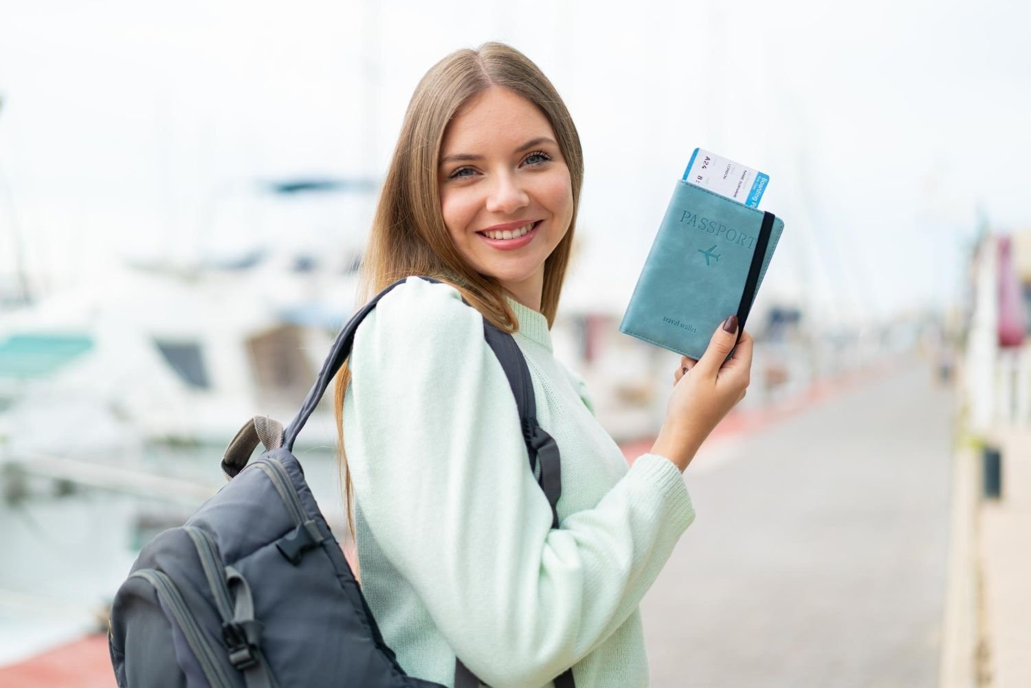 young woman traveler