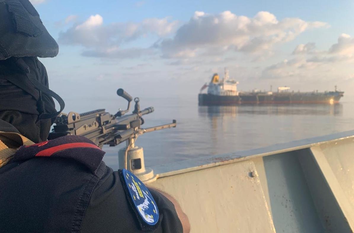 EUNAVFOR Operation ATALANTA photo of the Hellas Aphrodite liberation in the Indian Ocean