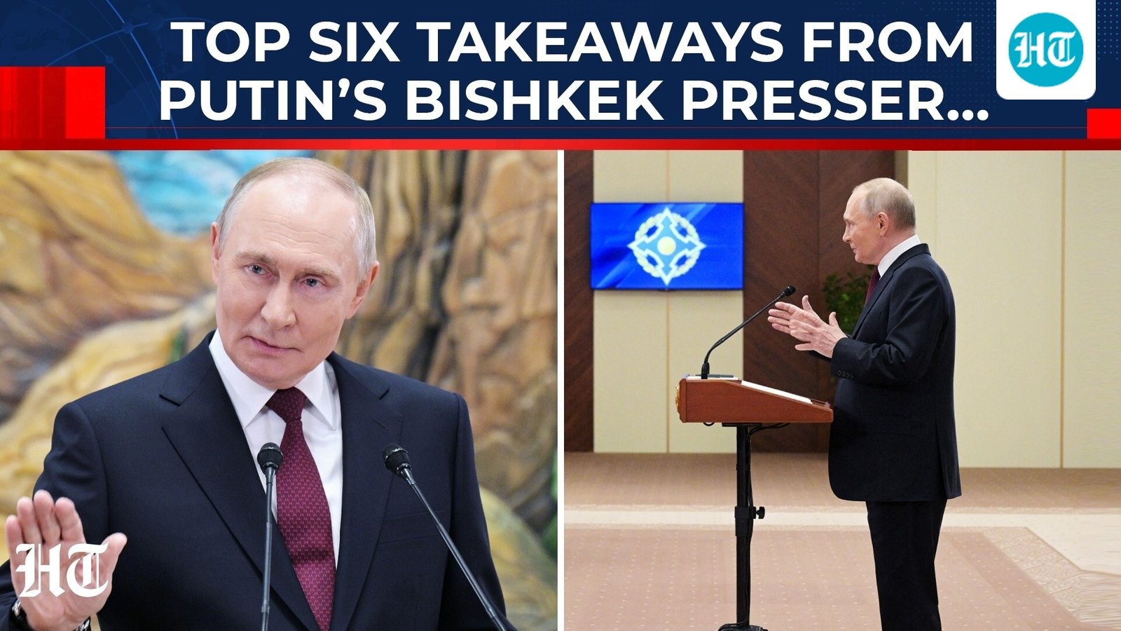 Ukraine war, nuclear weapons tests, Europe & more: Top takeaways from Putin’s Bishkek press briefing