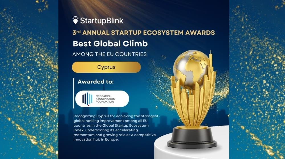 Cyprus receives StartupBlink's Best Global Climb Award Among EU Countries