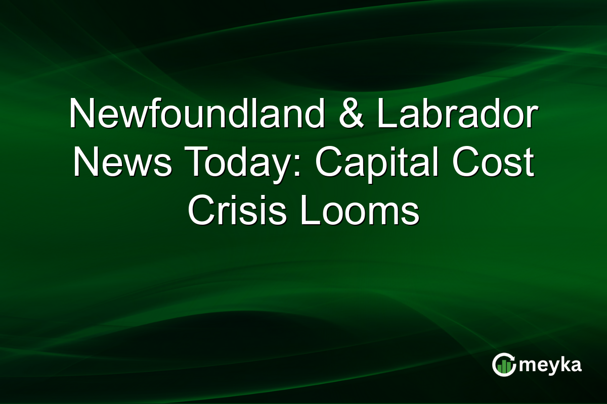 Newfoundland & Labrador News Today: Capital Cost Crisis Looms
