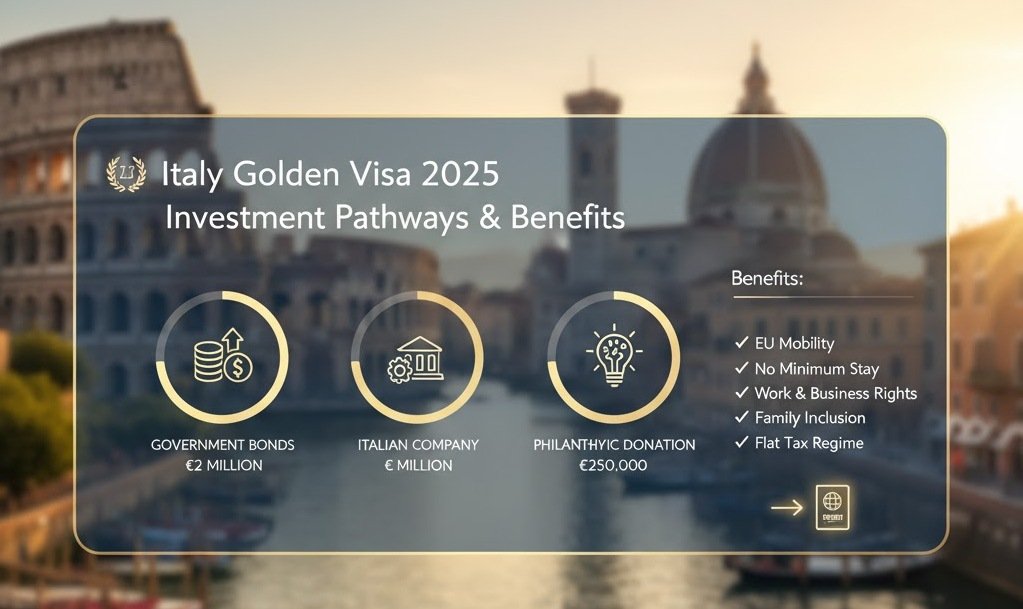 Italy Golden Visa 2025: Investment Requirements, Process & Benefits