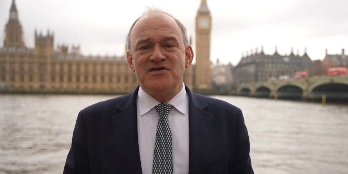 Liberal Democrat leader swipes at Nigel Farage and Donald Trump
