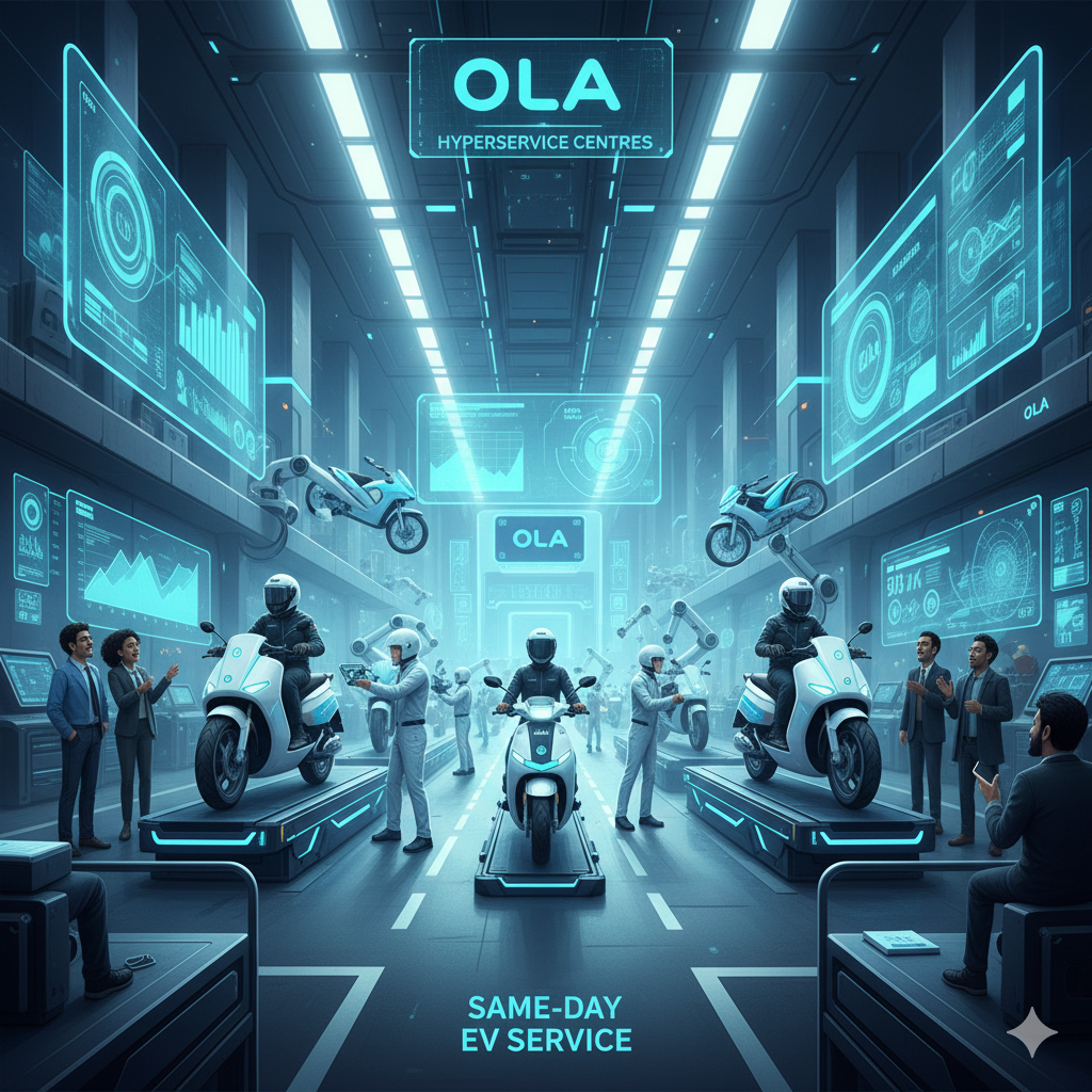 Ola Hyperservice Centres Offer Same-Day Service