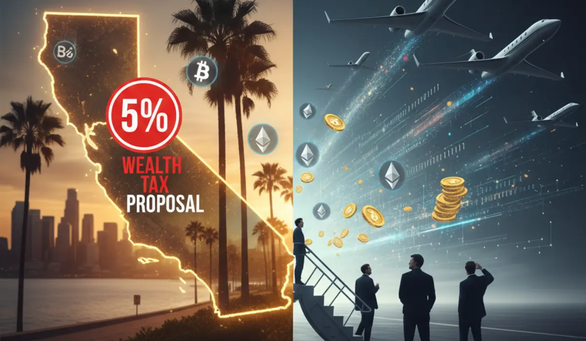 Crypto and Tech Billionaires Warn of California Exodus Over Proposed 5% Wealth Tax