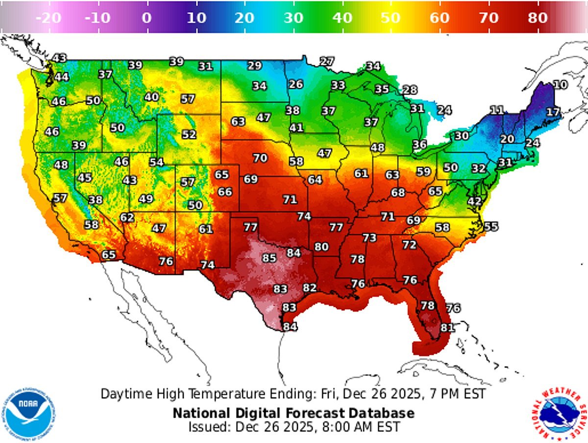 Record High Temperatures Hit US and Europe This Christmas