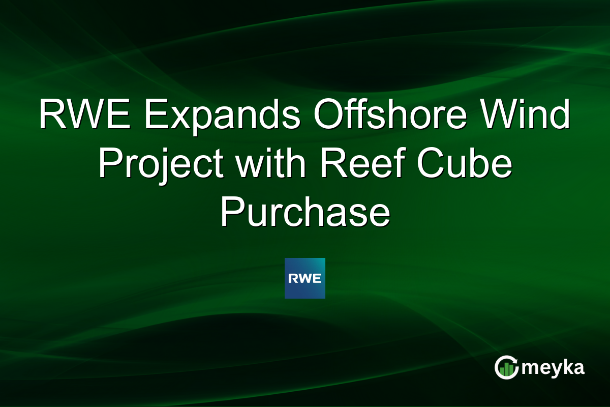 RWE Expands Offshore Wind Project with Reef Cube Purchase
