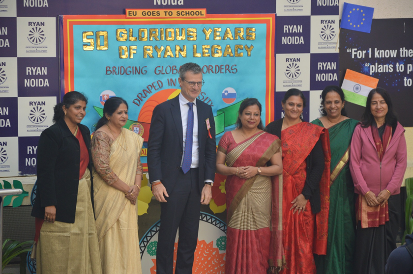 Ryan International School, Noida Celebrates EU Goes to School Initiative with ‘Tree of Life’ Art Installation