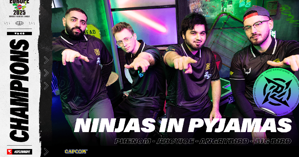Ninjas in Pyjamas" won the EUROPE region and "BANDITS" won the US region and qualified for the "Street Fighter League: World Championship 2025".