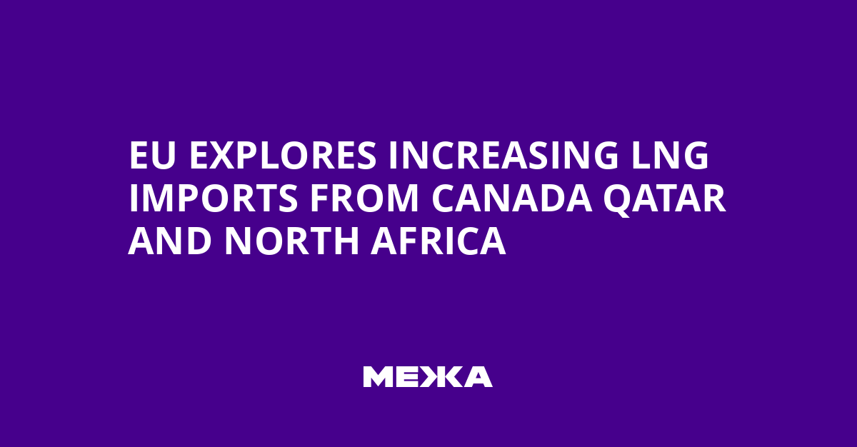 EU Explores Increasing LNG Imports from Canada Qatar and North Africa | Ukraine news