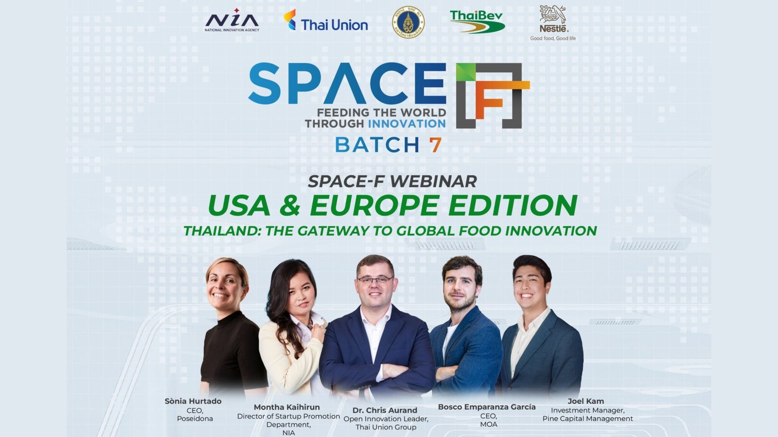 SPACE-F to Host Global Webinar for USA and Europe Ahead of Batch 7