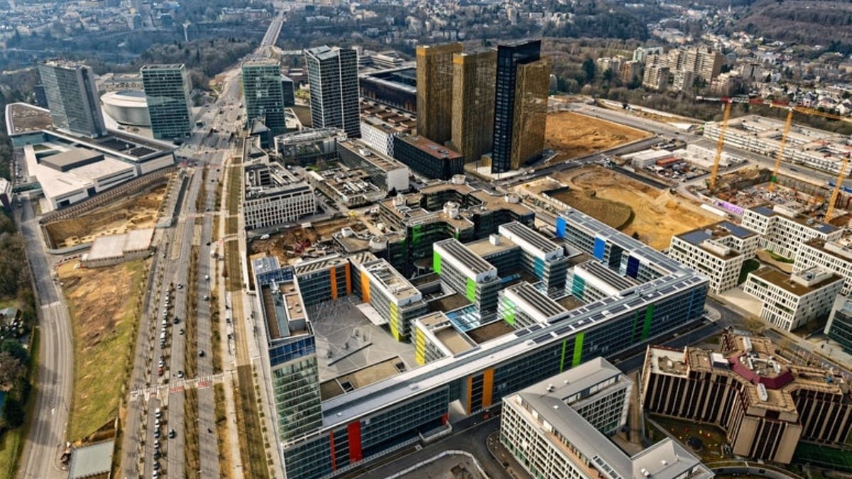 Luxembourg City is one of the EU's three capitals. EU institutions are based in the Kirchberg business district.