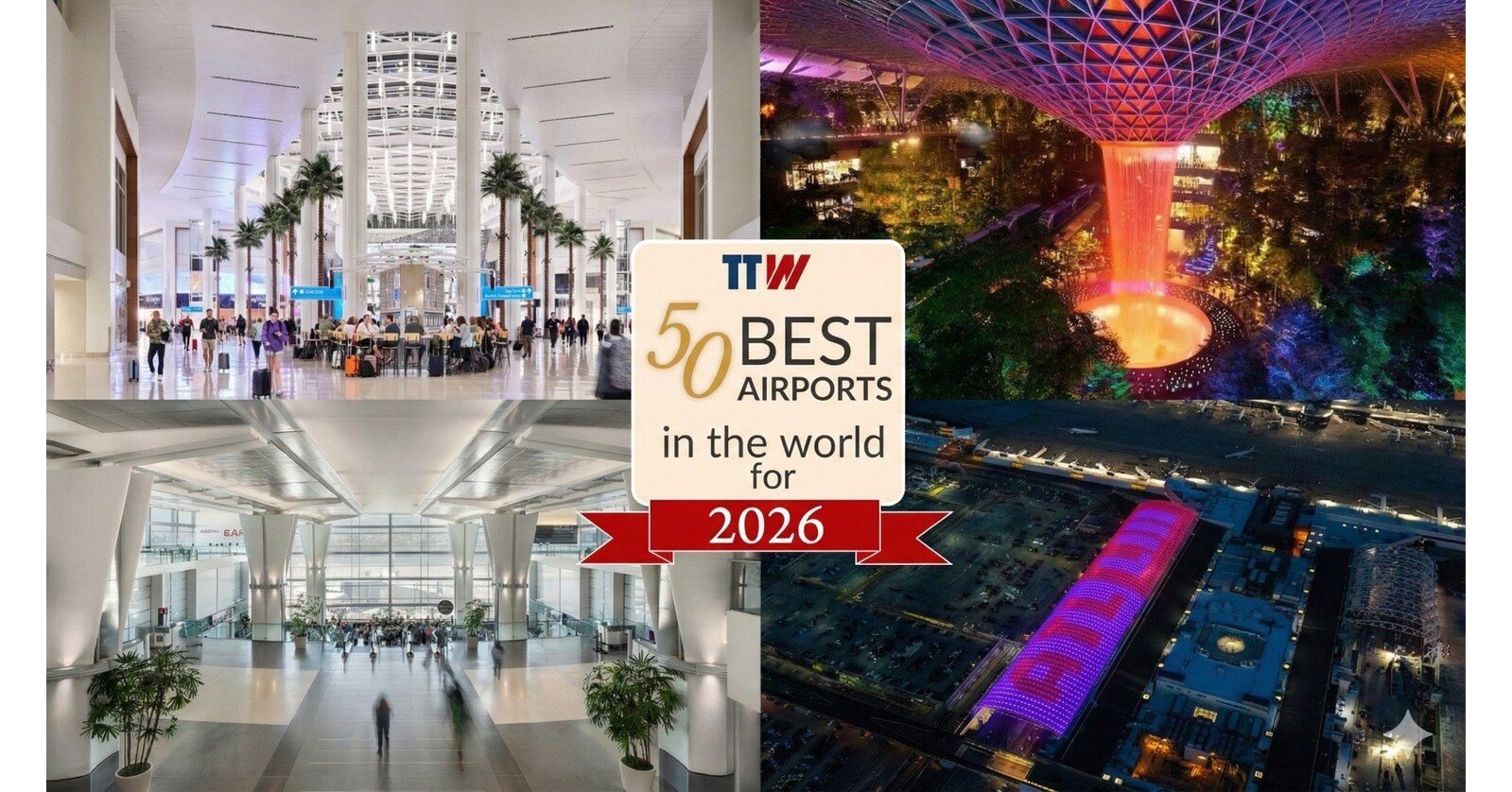 TTW Reveals the 50 Best Airports in the World for 2026