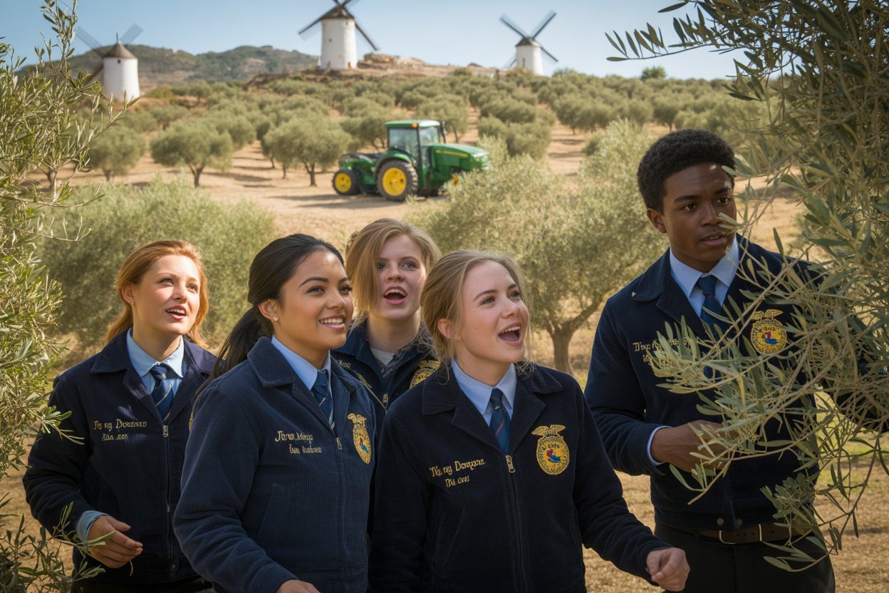 Bridging Borders: Over 70 FFA State Officers Explore Spanish Agriculture in Global Leadership Tour