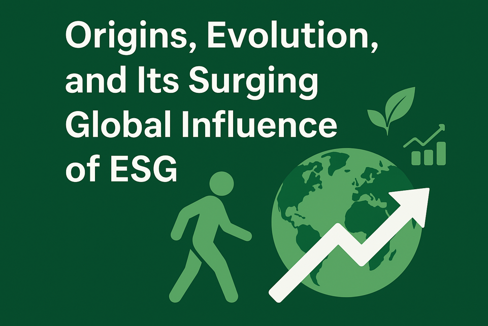 Origins, evolution, and its surging global influence of ESG