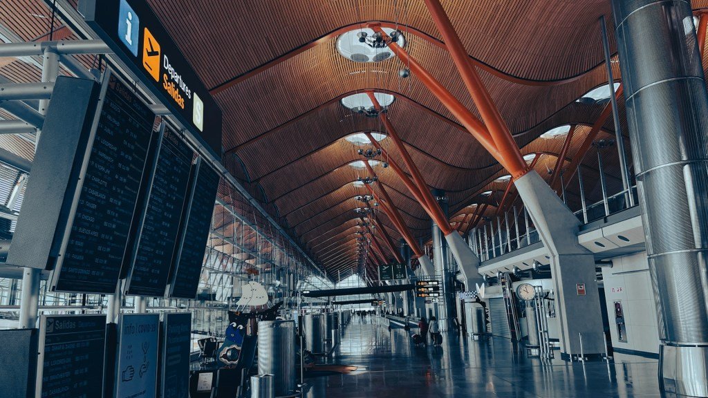 A file image of Madrid Barajas Airport,