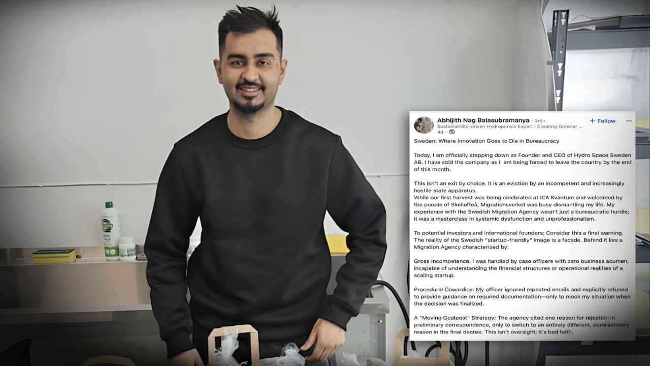 Abhijith Nag Balasubramanya Alleges Sweden’s Xenophobic Immigration Policies Pushed Him Out