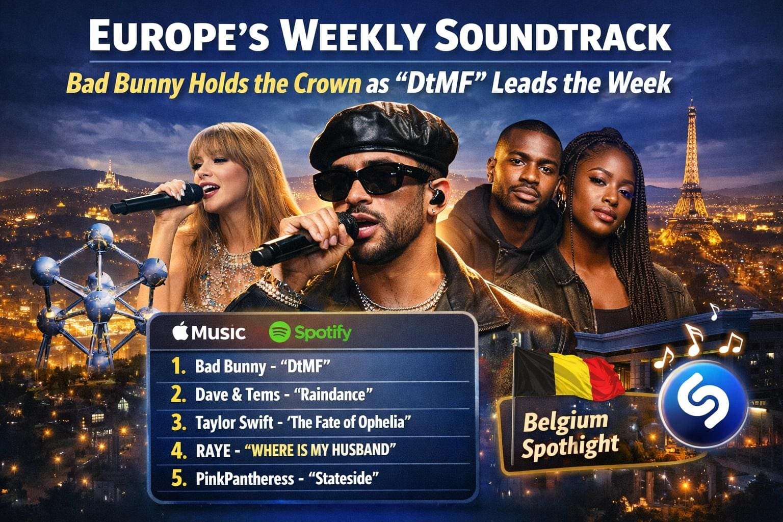 Europe’s Weekly Soundtrack: Bad Bunny Holds the Crown as “DtMF” Leads the Week