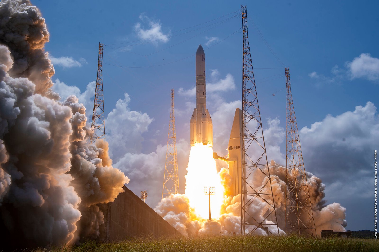 Europe's most powerful rocket launched Amazon satellites