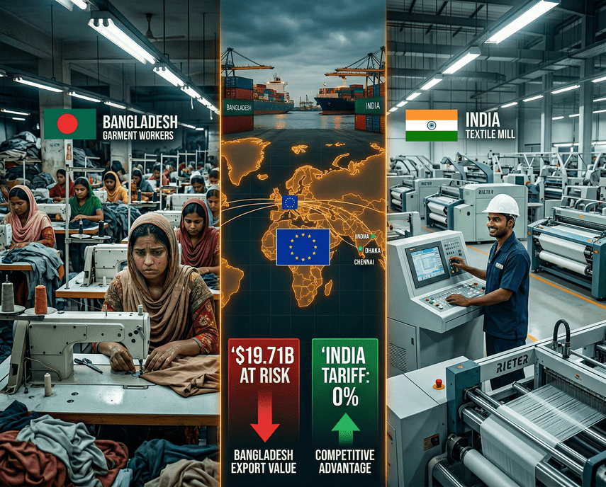 Bangladesh's $19.71B Garment Exports Under Threat