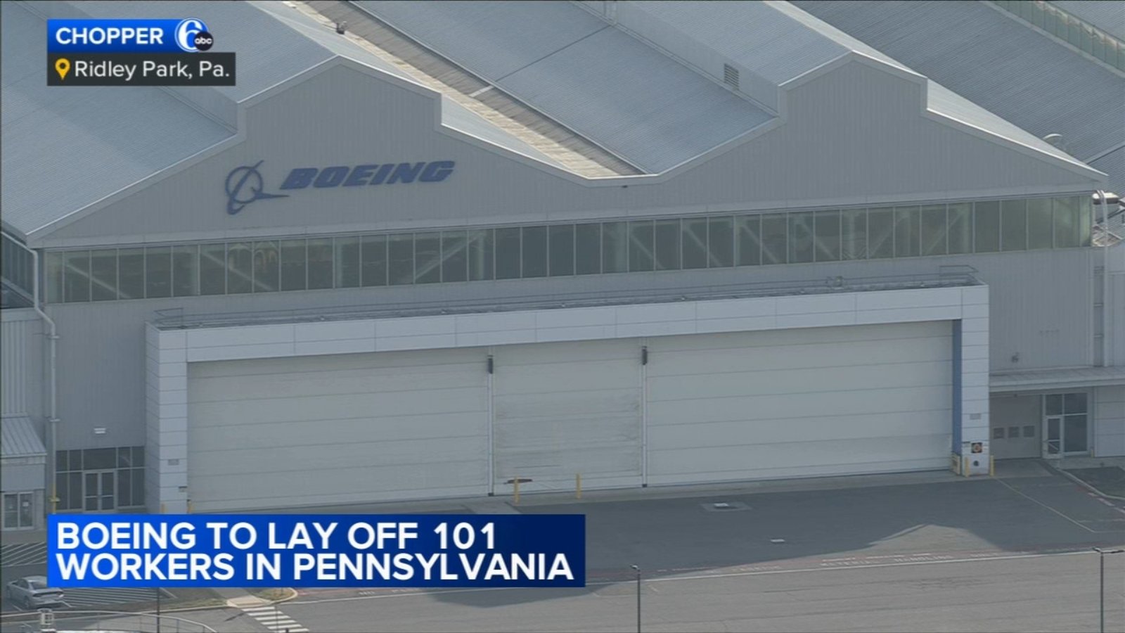 Boeing announces plans to lay off roughly 100 employees in Pennsylvania