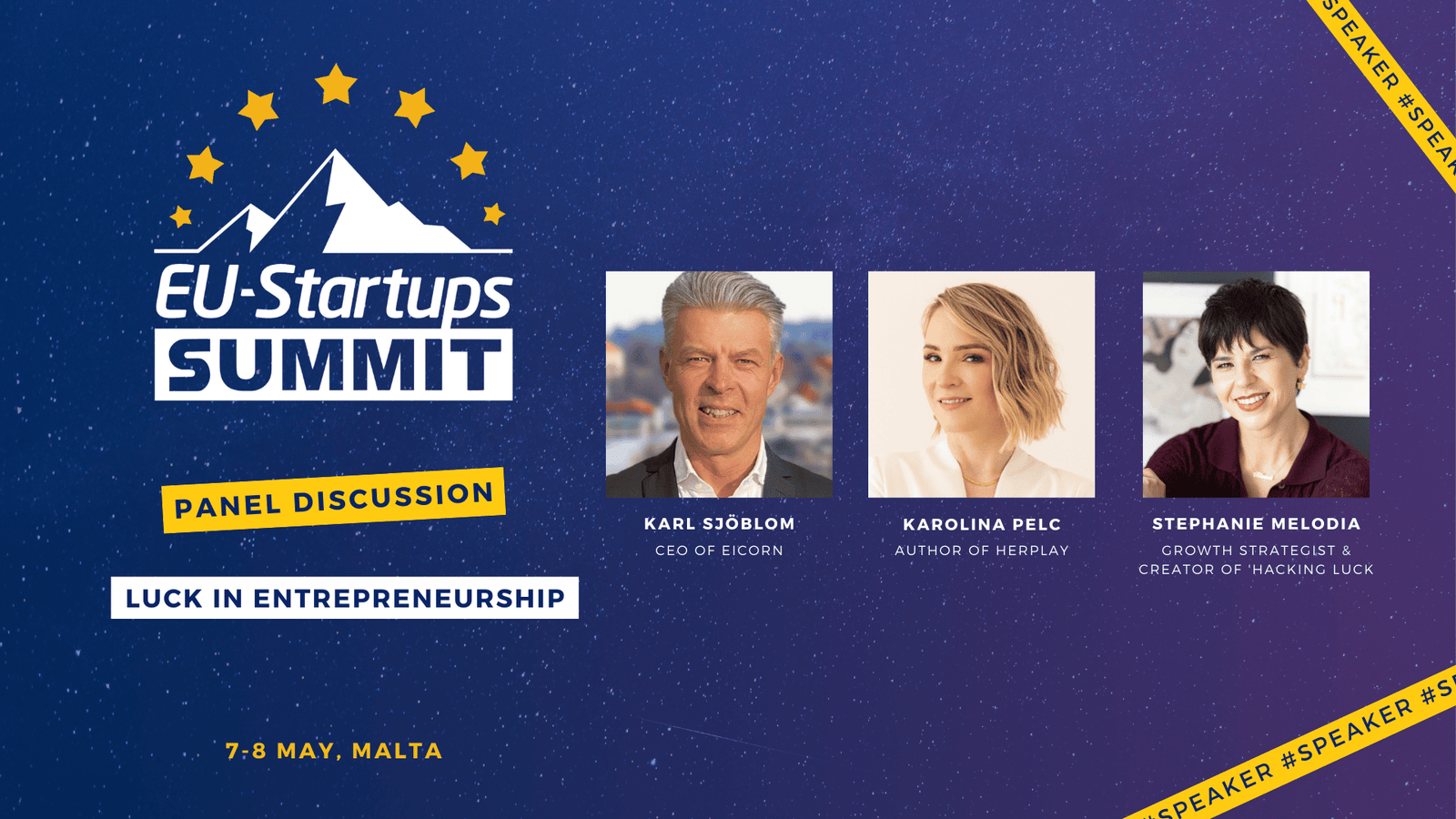 Meet the speakers joining the “The role of luck in entrepreneurship” panel at the EU-Startups Summit 2026!