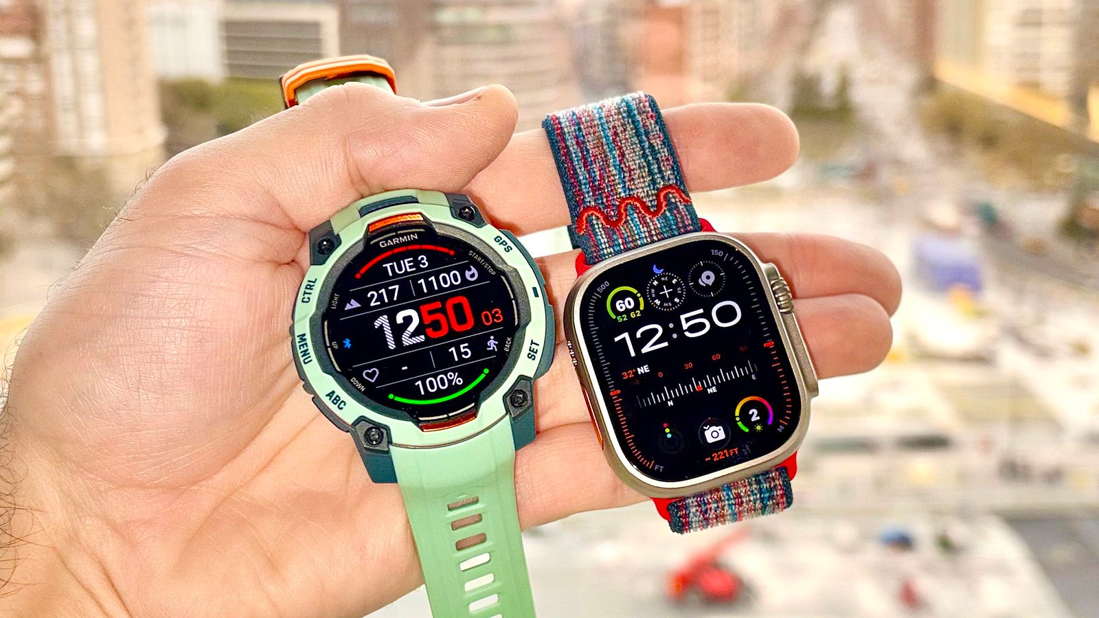 I walked 15,000 steps with the Garmin Instinct 3 vs Apple Watch Ultra 3 at Europe's biggest tech show — 5 things I learned
