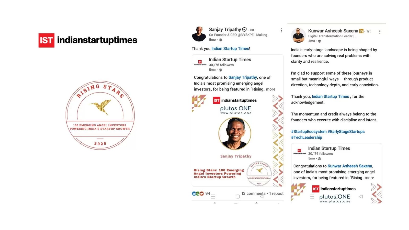 Rising Stars: 100 Emerging Angel Investors Powering India’s Startup Growth