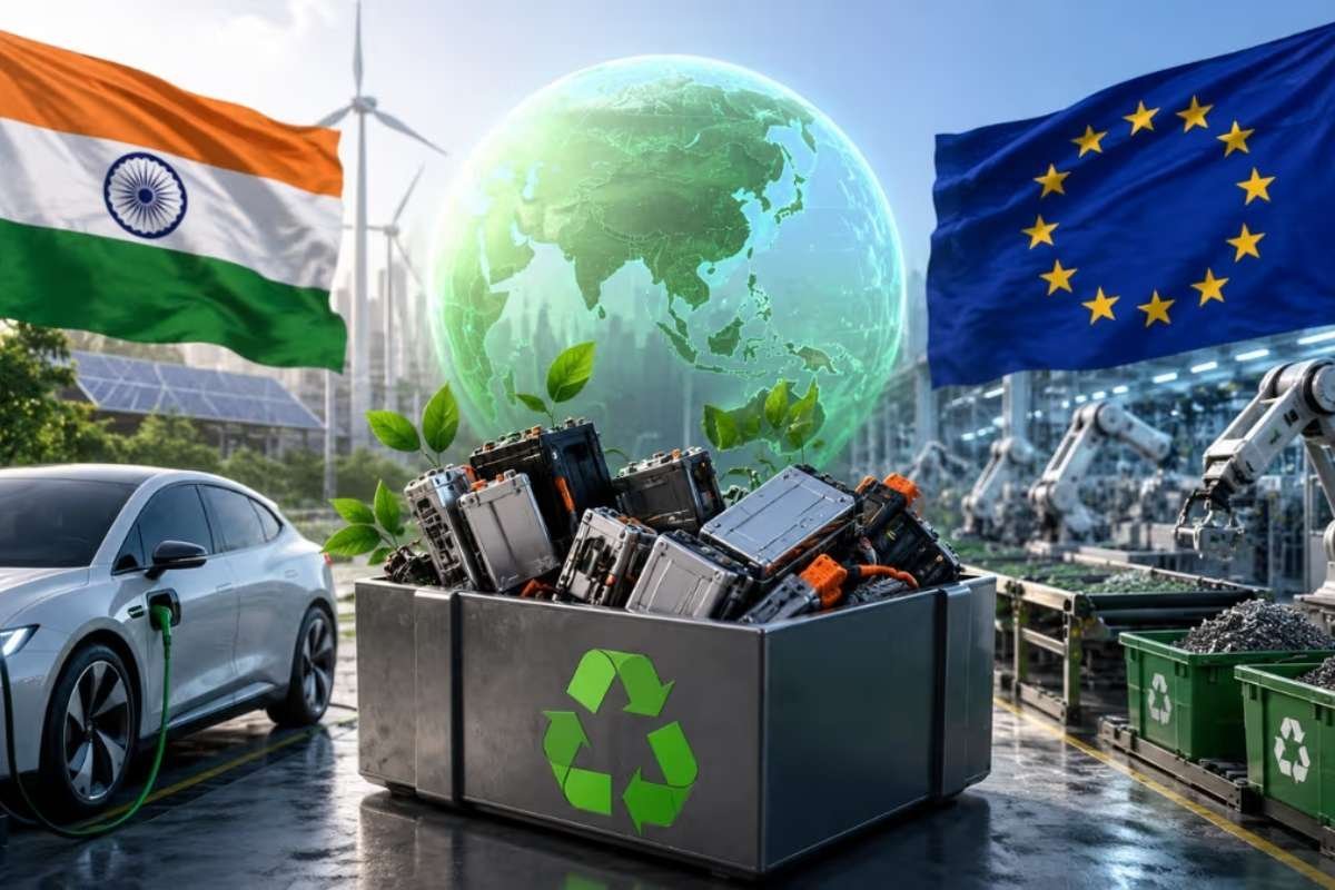 India-EU Launch EV Battery Recycling Initiative Worth ₹169 Crore