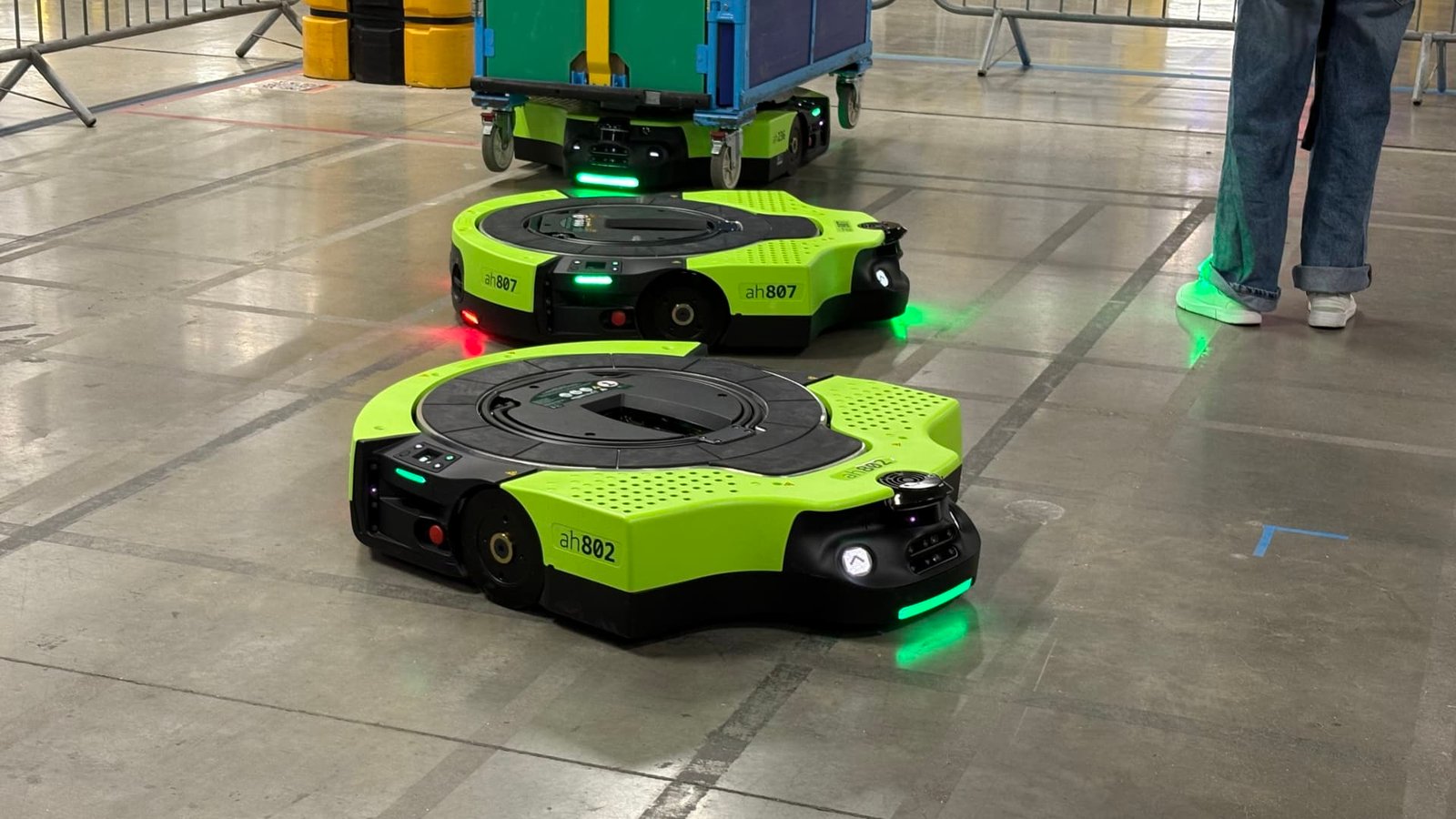 Amazon unveils latest warehouse robot as tech giants do AI layoffs