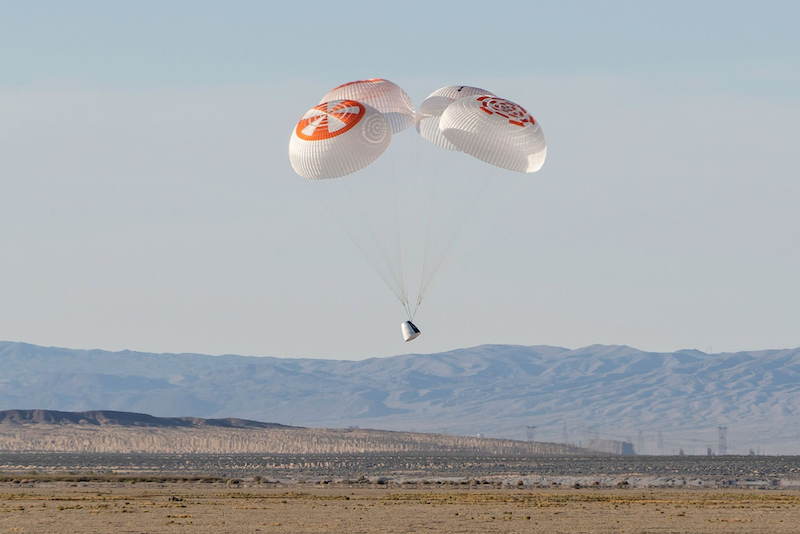 drop test of its Nyx spacecraft