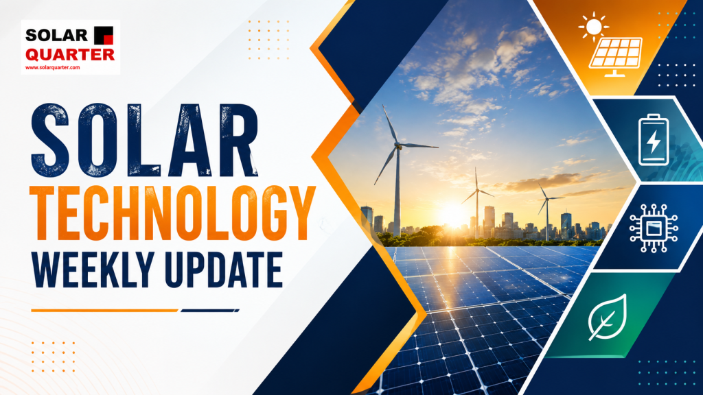 Weekly Tech Newsletter | Smart Solar, Energy Storage, Cable Technologies & Future Grids and More...