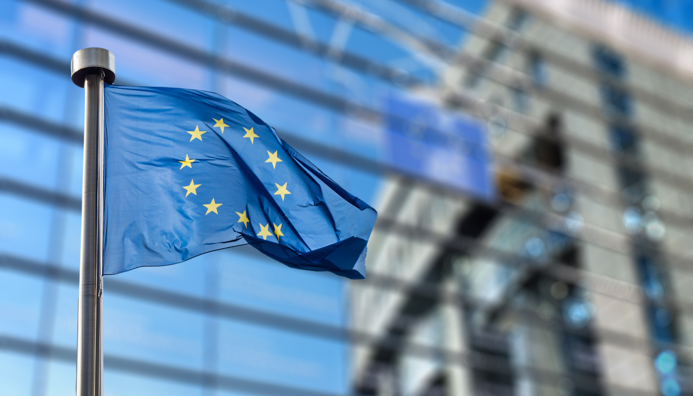 The European Union flag representing the EU