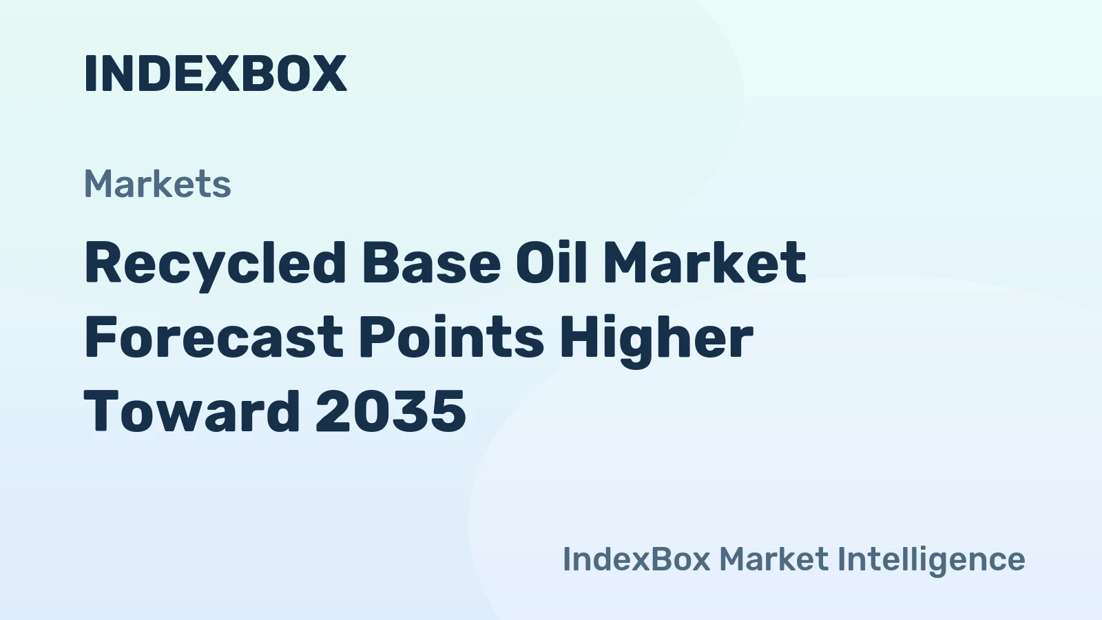 Recycled Base Oil Market Growth Outlook to 2035: Demand Accelerates on Sustainability Push and Technology Gains - News and Statistics